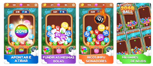 Lucky 2048: faça a maior pontuação e ganhe dinheiro