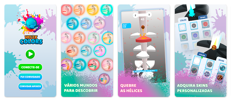 Helix Colors: jogo emocionante e desafiador para testar suas habilidades de coordenação e reflexos