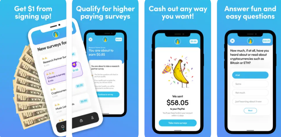 BananaBucks – Surveys for Cash: Ganhe Dinheiro com Sua Opinião